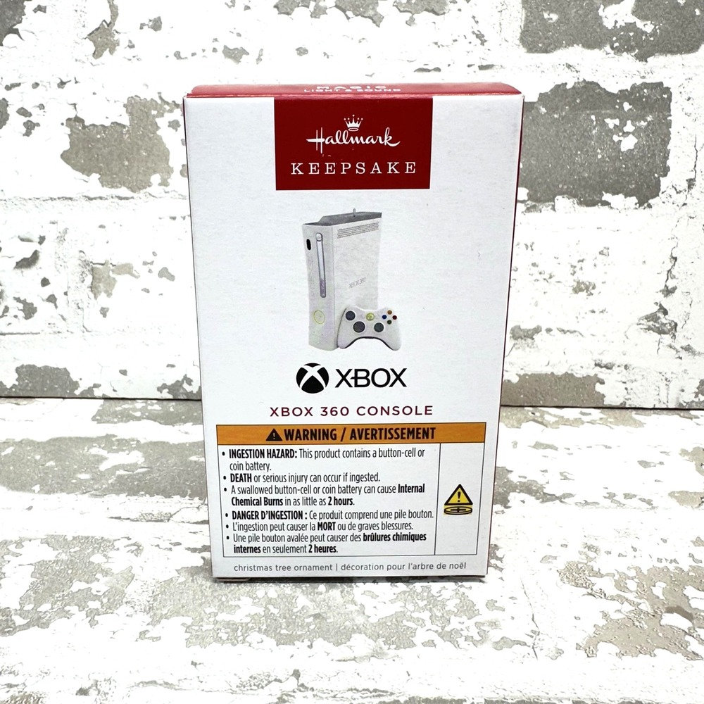 Hallmark Xbox 360 Console Ornament Unisex OS White Halo 3 Light Sound 2025